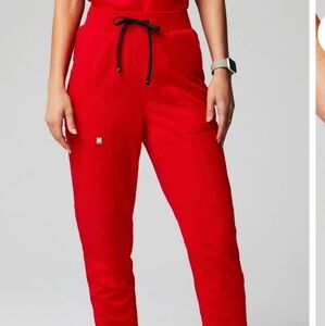 2 Pairs Of L Red Fabletics Scrub Pants
